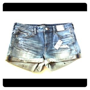 Express shortie relaxed low rise shorts